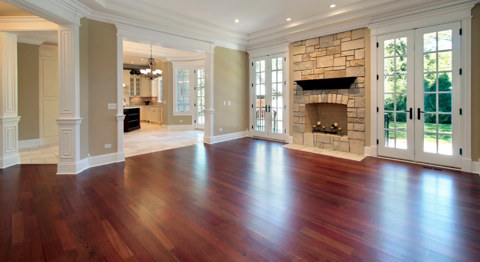 Custom engineered hardwood floors gallery project finished in Burlington Ontario