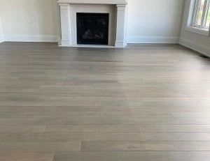 Custom engineered hardwood flooring installation finished in a Richmond Hill property